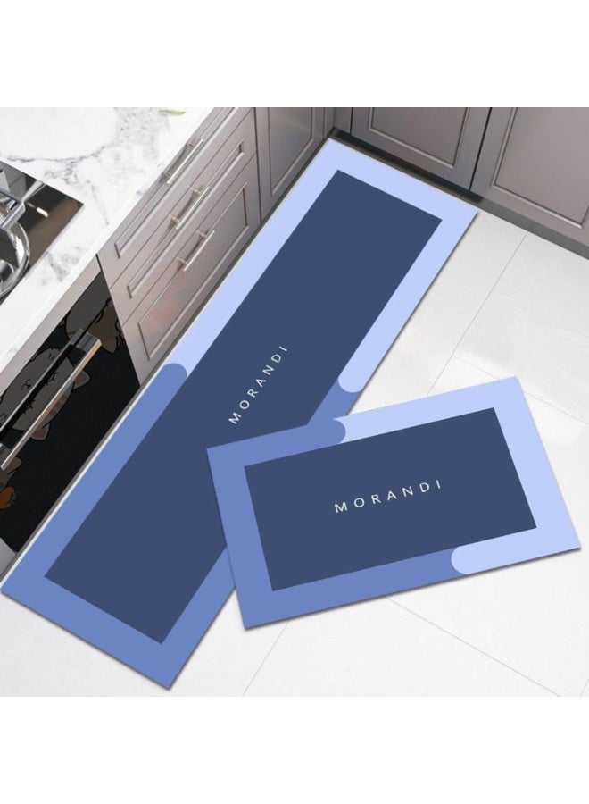 QK Exclusives- 2 PCS Kitchen, bathroom Mats and Rugs Set , Anti-Skidding Rubber Grip, Washable, Oil and Water resistant,Non Slip Heavy Duty Standing M - Image 1